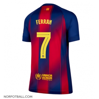 Billige Fotballdrakt Barcelona Ferran Torres #7 Replika Hjemmedrakt Dame 2025-26 Kortermet
